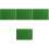 4Pcs Sturdy Green Artificial Turf Plastic Lawn Mat for Sand Table 4