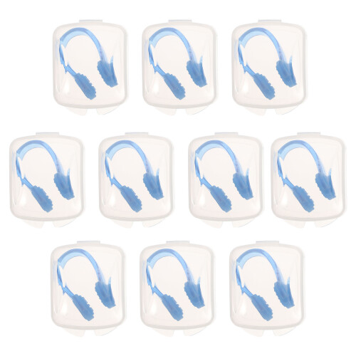 70Pcs Waterproof Blue Nose Clamp Durable Swimming Nose Protector 1