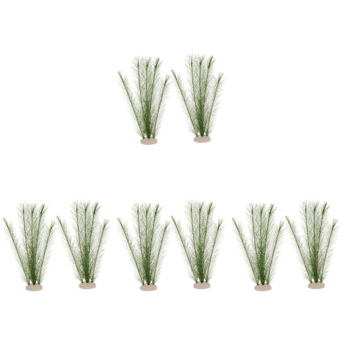 8 Pcs Aquarium Plastic Plants Fish Tank Decor 1