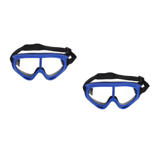 2Pcs Multi Color Durable Tpu Pc Cycling Training Goggles Outdoor Use 2