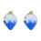 2Pcs Blue Beginner Ceramic Ocarina for Kids Portable Instrument 3