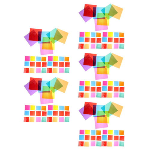 560Pcs Colored Cellophane Wraps Square Sheets for Candy and Craft Uses 2
