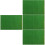 4Pcs Sturdy Green Artificial Turf Plastic Lawn Mat for Sand Table 7