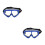 2Pcs Multi Color Durable Tpu Pc Cycling Training Goggles Outdoor Use 7