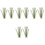 8 Pcs Aquarium Plastic Plants Fish Tank Decor 3