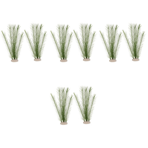 8 Pcs Aquarium Plastic Plants Fish Tank Decor 2