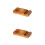 4Pcs Wooden Chopsticks Rest Holder Vintage Style Kitchen Tableware 8