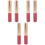 6Pcs Soft Silicone Lip Gloss and Lipstick Applicator Brushes Pink 5