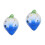 2Pcs Blue Beginner Ceramic Ocarina for Kids Portable Instrument 5