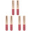6Pcs Soft Silicone Lip Gloss and Lipstick Applicator Brushes Pink 4