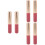 6Pcs Soft Silicone Lip Gloss and Lipstick Applicator Brushes Pink 8