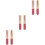 6Pcs Soft Silicone Lip Gloss and Lipstick Applicator Brushes Pink 7