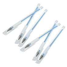 24Pcs Splashproof Sky-Blue Face Marker Pen for Precise Eyebrow Tattoo