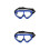 2Pcs Multi Color Durable Tpu Pc Cycling Training Goggles Outdoor Use 4