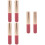 6Pcs Soft Silicone Lip Gloss and Lipstick Applicator Brushes Pink 9