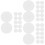 36Pcs Portable White Plastic Mesh Sheets for Sewing and Crafting Use 7