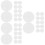 36Pcs Portable White Plastic Mesh Sheets for Sewing and Crafting Use 8