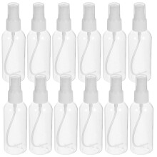 36Pcs Portable Transparent Spray Bottles Travel Makeup Storage Pump