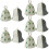 10Pcs Assorted Color Sauna Hats Soft Felt Moisture Absorbing Bath Hats 9