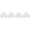 4Pcs Reusable White Foam Heart Cakes for Decorating & Craft Models 6