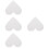 4Pcs Reusable White Foam Heart Cakes for Decorating & Craft Models 8