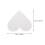 4Pcs Reusable White Foam Heart Cakes for Decorating & Craft Models 10