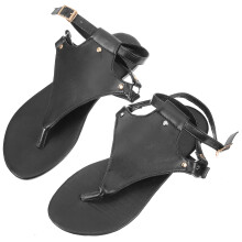 3Pairs Black Flat Bottom Slippers for Women Practical Home Sandals