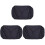 3Pcs Smooth Touch Black Electronic Piano Keyboard Cover Accessory 3