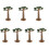 7Pcs Multi Color Mini Tree Model Stable Flat Bottom for Desktop Decor 3