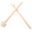 8Pcs Professional Wooden Felt Drum Sticks White Percussion Drum Sticks 2