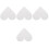 4Pcs Reusable White Foam Heart Cakes for Decorating & Craft Models 5