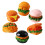 30Pcs Tiny Hamburger Resin Figurines for Dollhouse Decor Teaching Use 3