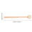 8Pcs Professional Wooden Felt Drum Sticks White Percussion Drum Sticks 11