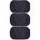 3Pcs Smooth Touch Black Electronic Piano Keyboard Cover Accessory 8