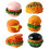 30Pcs Tiny Hamburger Resin Figurines for Dollhouse Decor Teaching Use 2