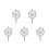 5Pcs Aluminum Dial Indicator Accurate Industrial Calibration Tool 8
