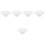 5Pcs Plastic Dessert Bowls White Small Ice Cream Cups for Storage 6