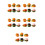 30Pcs Tiny Hamburger Resin Figurines for Dollhouse Decor Teaching Use 6