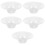 5Pcs Plastic Dessert Bowls White Small Ice Cream Cups for Storage 8