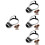 4Pcs Durable Silver Dog Mouth Cover for Barking Dog Basket Muzzle 6