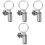 4Pcs Lightweight Ash Key Chains Titanium Steel Key Ornament 5