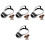 4Pcs Durable Silver Dog Mouth Cover for Barking Dog Basket Muzzle 3
