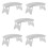 5Pcs Grey Foldable Plastic Nail Arm Rest for Manicure Home & Salon Use 8