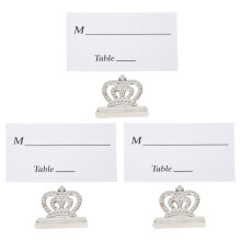 6Pcs Silver Photo Clips Wedding Message Holders for Home