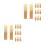 60Pcs Khaki Soprano Sax Reeds Wood Plastic Beginner Friendly Pack 4