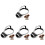 4Pcs Durable Silver Dog Mouth Cover for Barking Dog Basket Muzzle 2