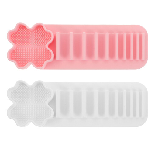 8Pcs Silicone Brush Drying Rack with Strong Suction for Makeup Storage 1