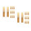 60Pcs Khaki Soprano Sax Reeds Wood Plastic Beginner Friendly Pack 8