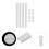 4Sets White Drawer Slide Rails Practical Drawer Guides 2