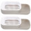 2Pcs Light Grey Hydroponic Cat Grass Planter Soilless Indoor Plant Box 7